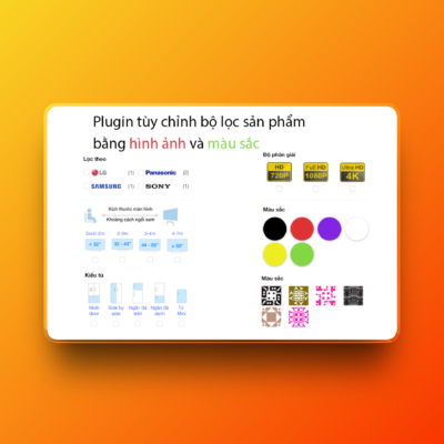 Plugin tùy biến bộ lọc sản phẩm theo hình ảnh và màu sắc