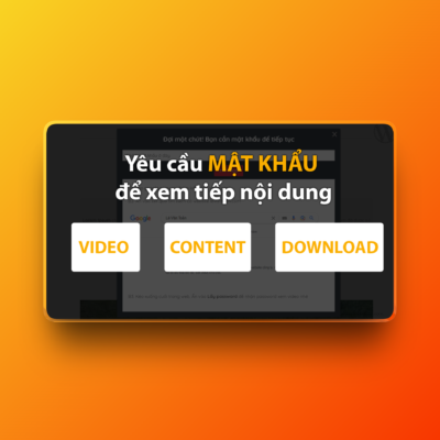 Plugin yêu cầu nhập mật khẩu để xem tiếp nội dung