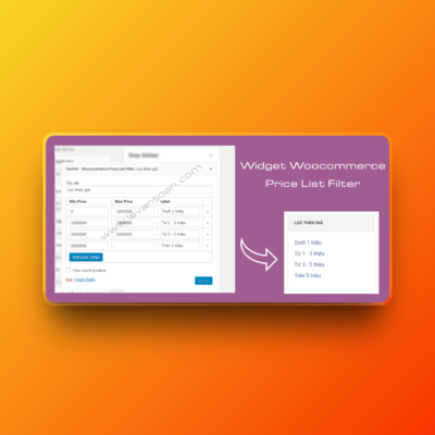 Devvn Woocommerce Price List Filter