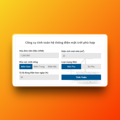EVN Solar – Plugin tính xây dựng hệ thống năng lượng mặt trời