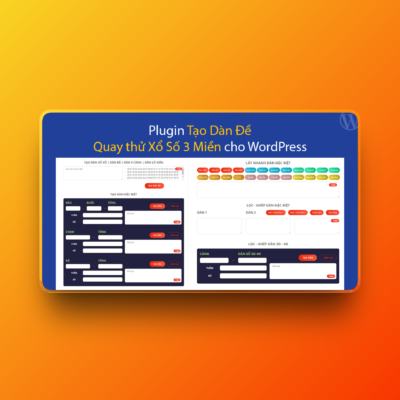 Plugin tạo dàn đề và quay thử xổ số 3 miền