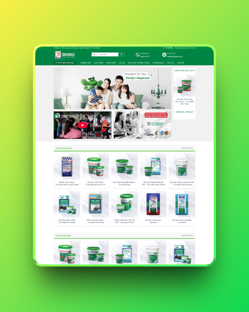 Theme wordpress bán bột sơn