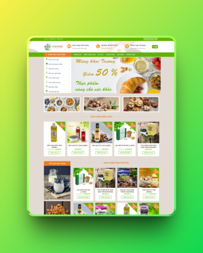 Theme wordpress bán thực phẩm