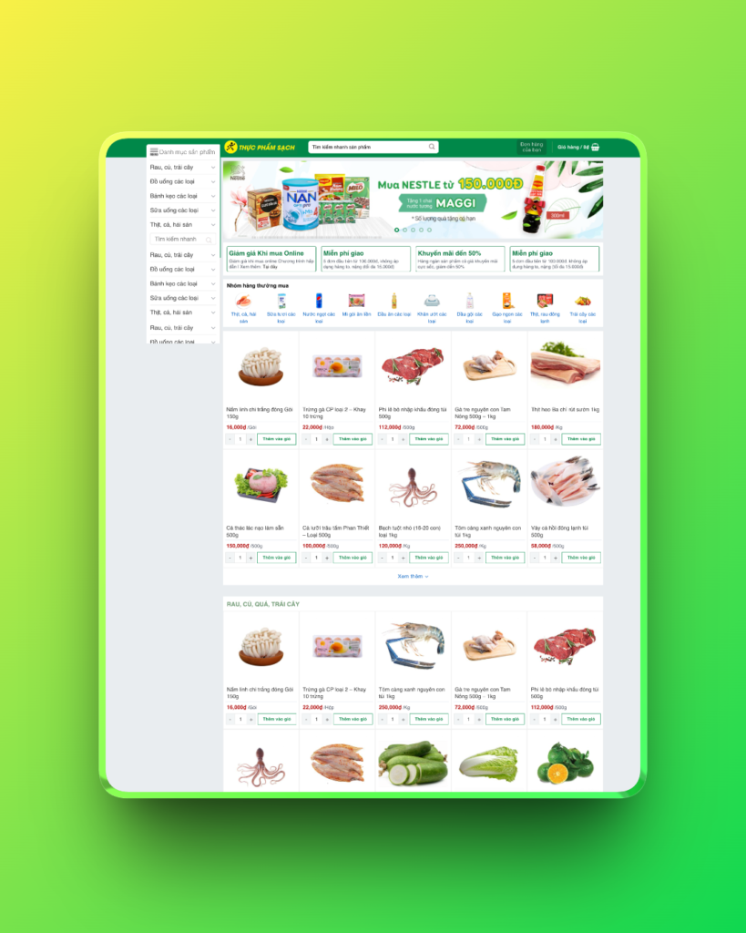Theme wordpress bách hóa xanh cao cấp