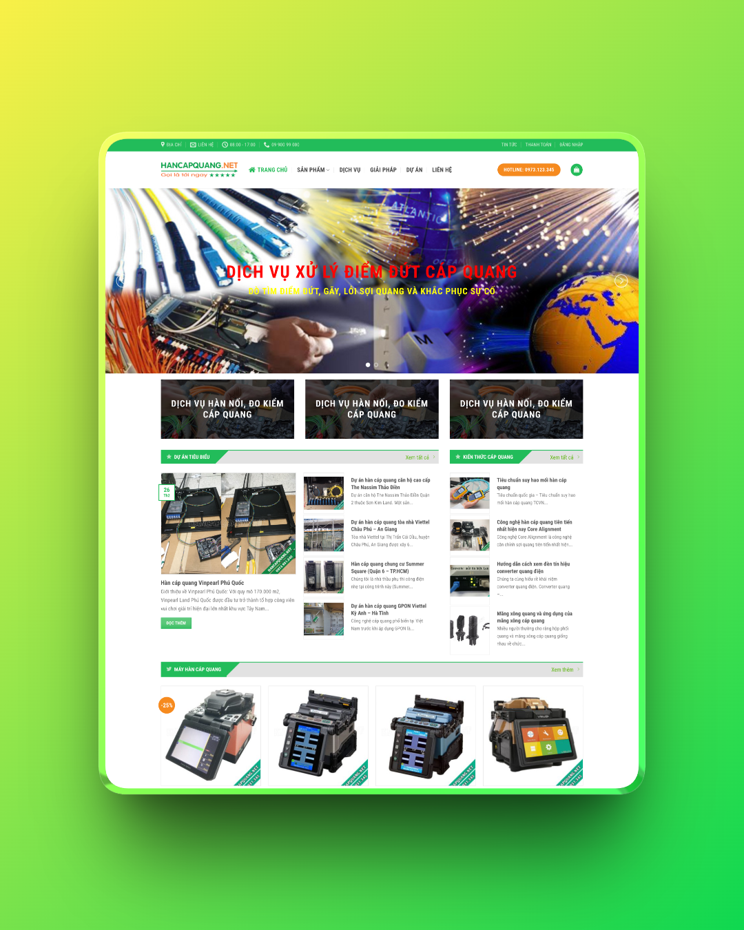 Theme wordpress hàn cáp quang