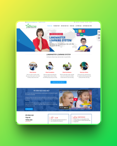 Theme wordpress trung tâm tiếng anh
