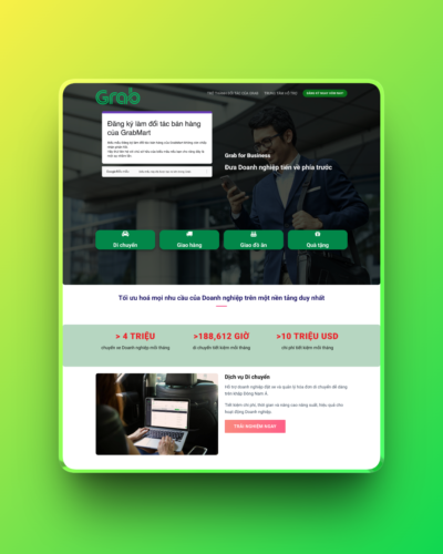 Theme wordpress landing page grab