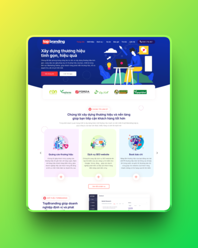 Theme wordpress dịch vụ quảng cáo