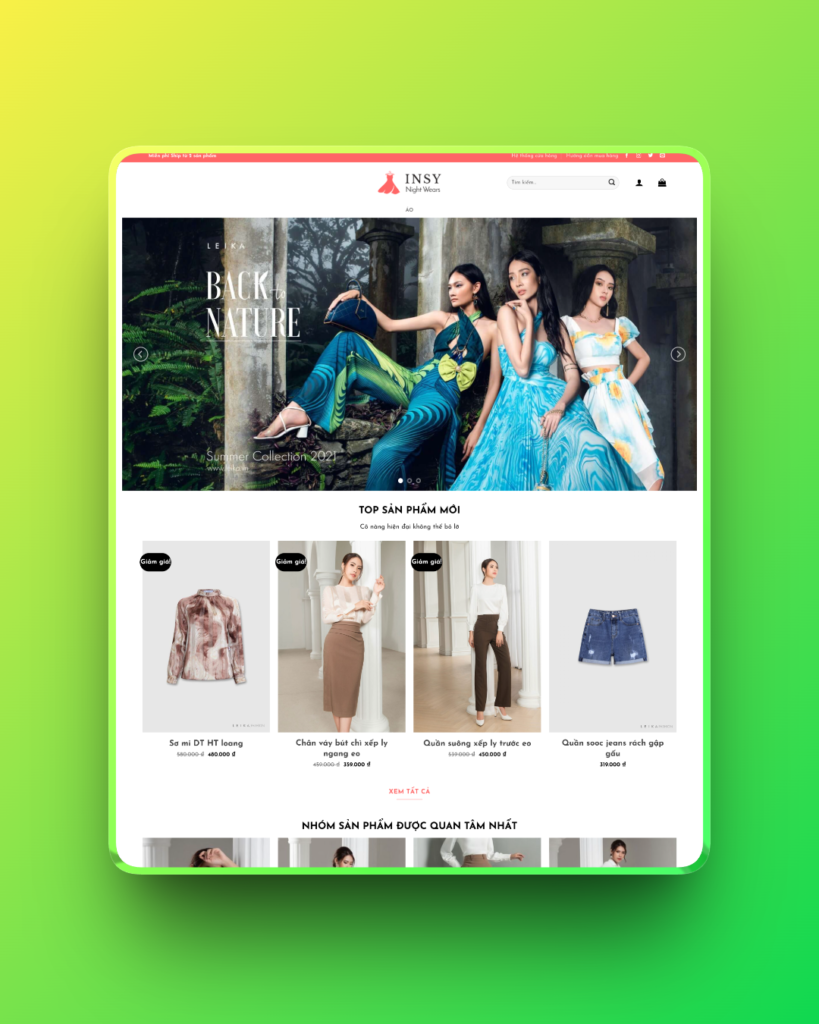 Theme wordpress thời trang 06