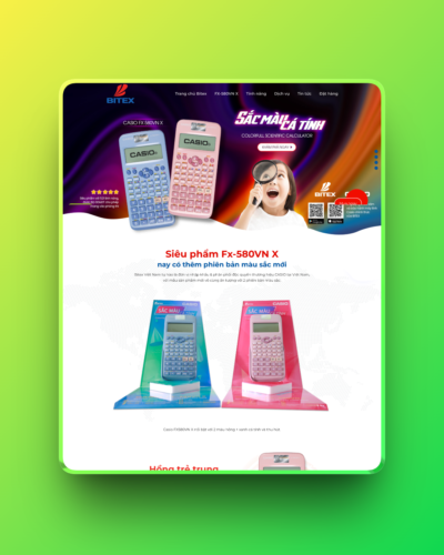 Theme wordpress giới thiếu máy tính casio