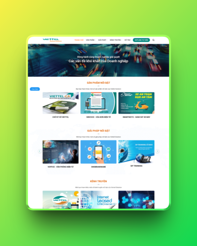 Theme wordpress dịch vụ viễn thông 01
