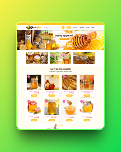 Theme wordpress bán mật ong