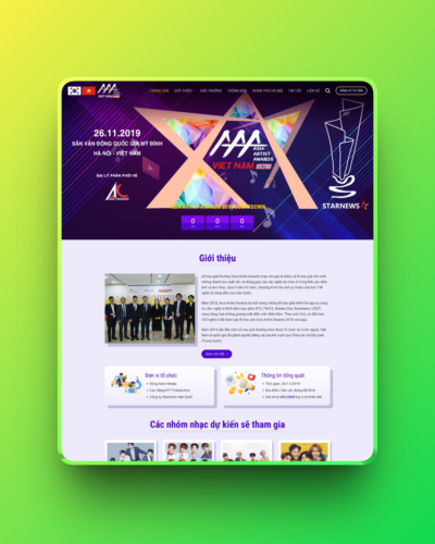 Theme wordpress sự kiện 03