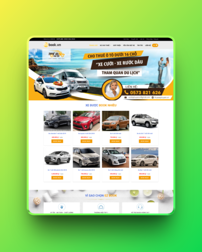 Theme wordpress dịch vụ cho thuê xe 01