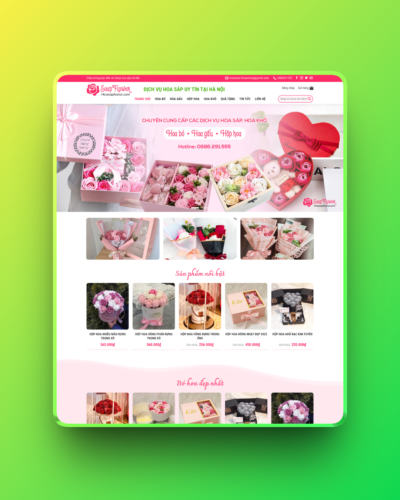 Theme wordpress bán hoa tươi 02