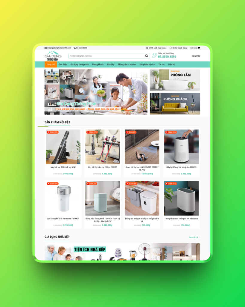 Theme wordpress bán đồ gia dụng