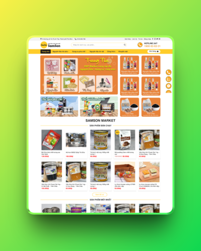 Theme wordpress bán nguyên liệu