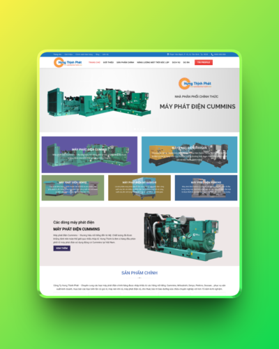 Theme wordpress bán máy phát điện