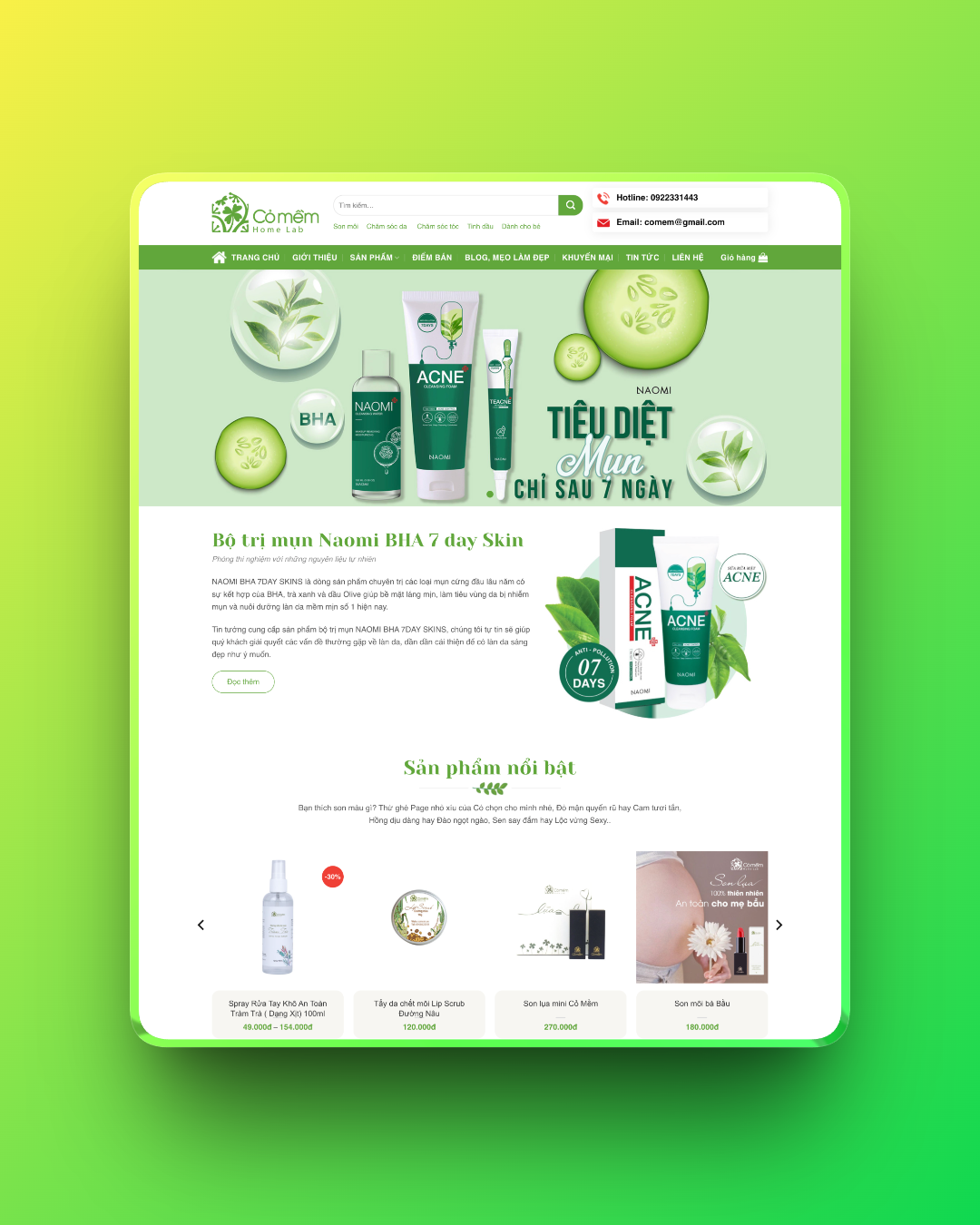 Theme wordpress mỹ phẩm 12