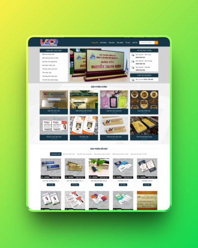 Theme wordpress biển chức danh