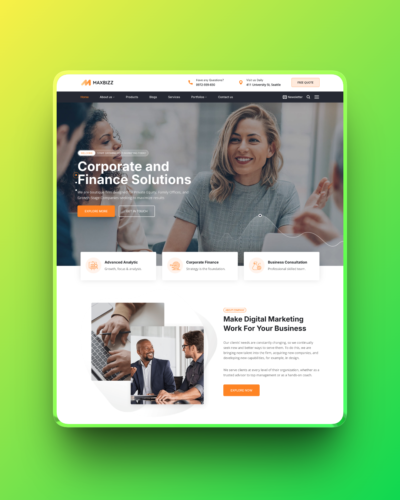Theme wordpress giới thiệu công ty marketing