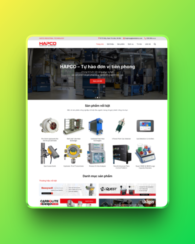 Theme wordpress bán máy công nghiệp