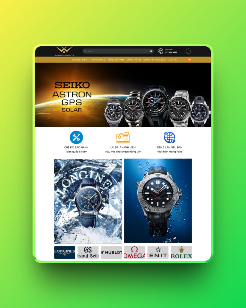 Theme wordpress bán đồng hồ 06