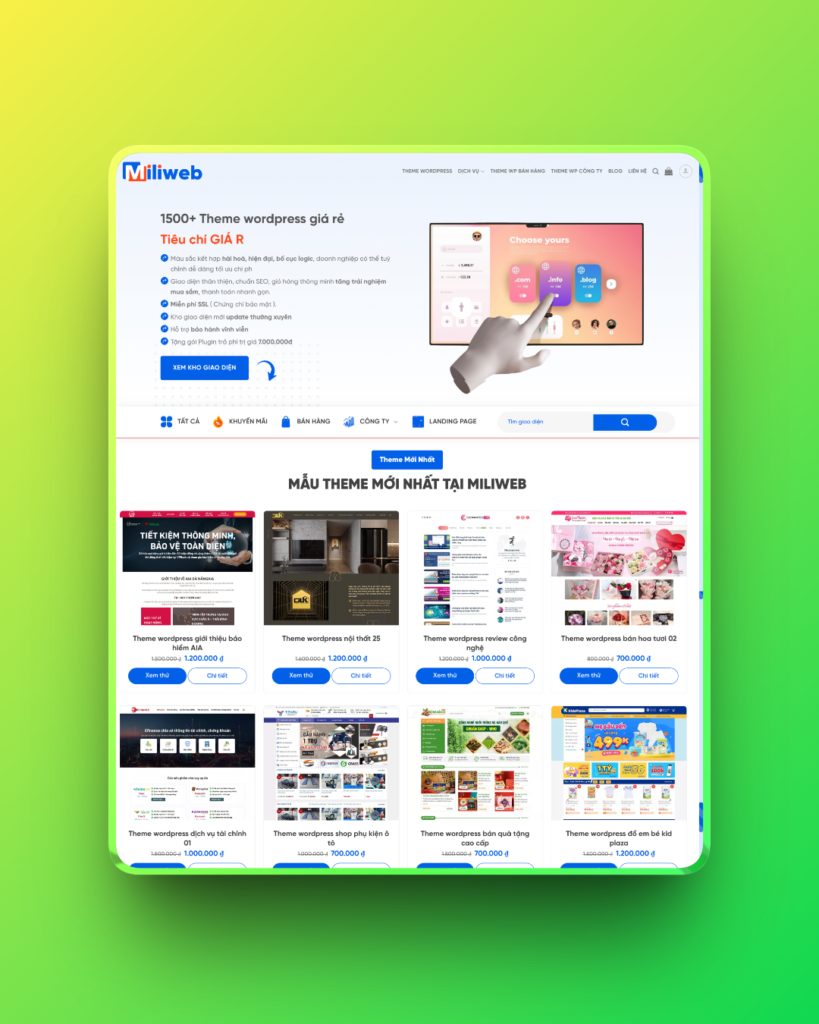 Theme wordpress shop bán theme