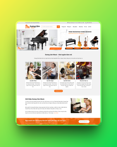 Theme wordpress shop bán đàn