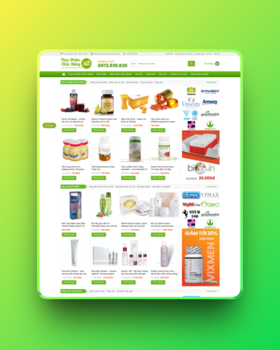 Theme wordpress thực phẩm chức năng 06