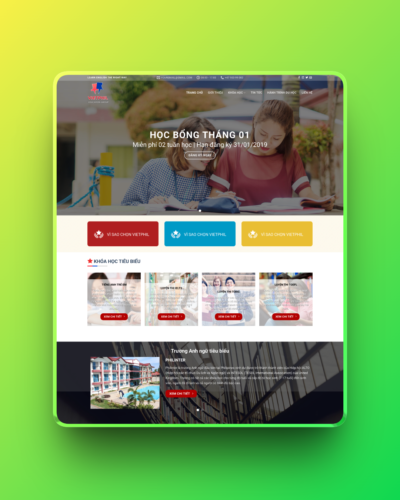 Theme wordpress trung tâm tiếng anh 03