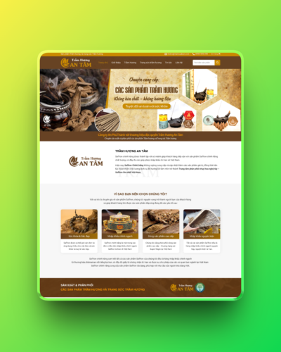 Theme wordpress bán trầm hương đẹp