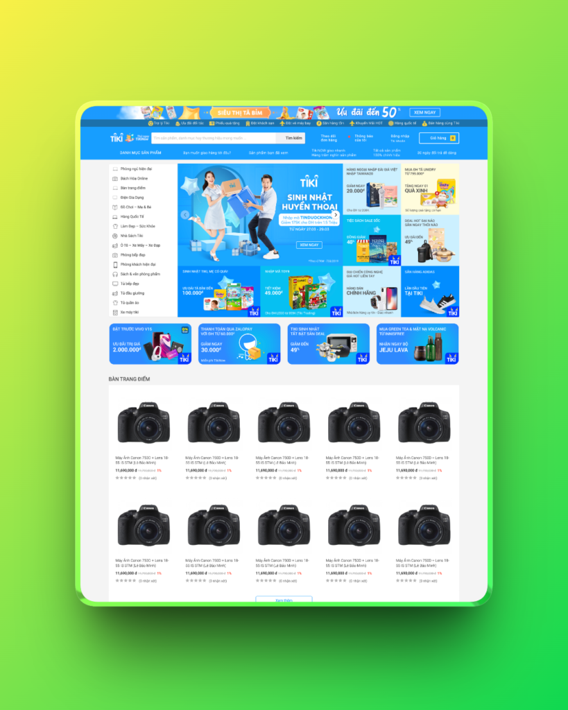 Theme wordpress bán hàng giống tiki