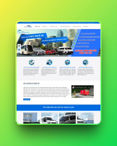 Theme WordPress cho thuê xe du lịch