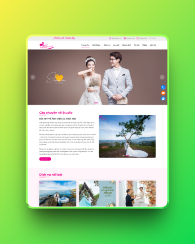 Theme wordpress studio ảnh cưới 02
