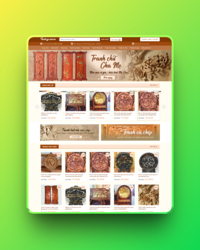 Theme wordpress bán tranh gỗ