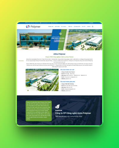 Theme wordpress công ty nhựa