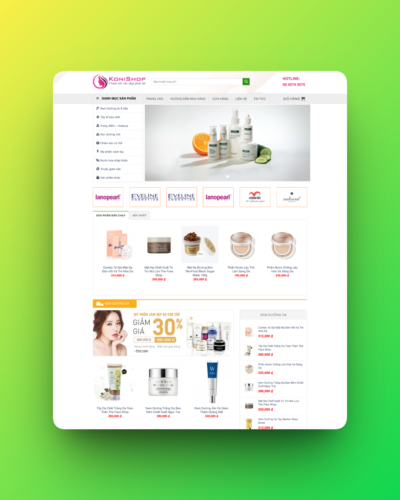 Theme wordpress bán mỹ phẩm