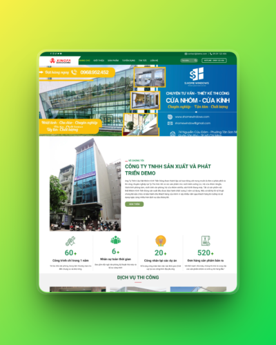 Theme wordpress cửa nhôm kính