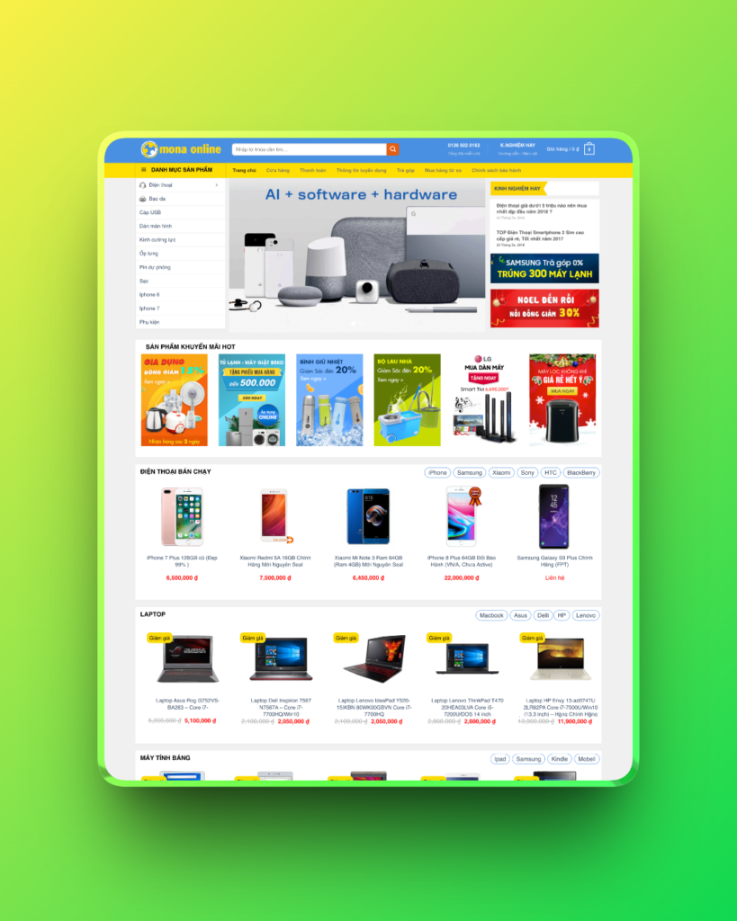 Theme wordpress điện máy xanh 02