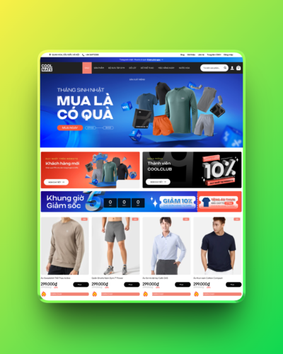 Theme wordpress bán quần áo giống coolmate