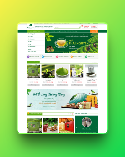 Theme wordpress bán trà xanh