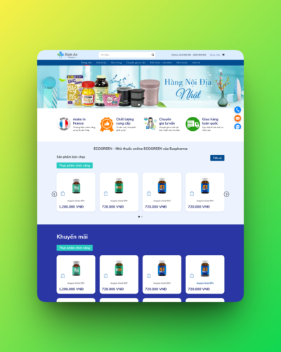 Theme wordpress nhà thuốc 07