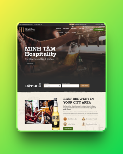 Theme wordpress nhà hàng rượu