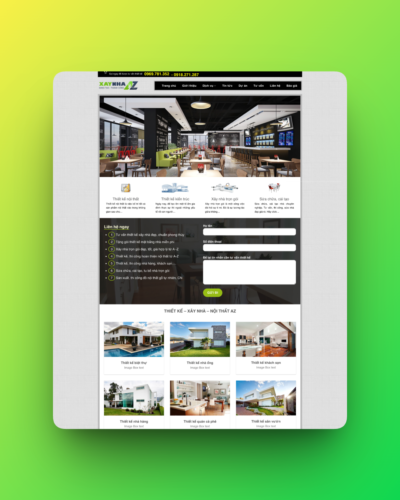 Theme wordpress thiết kế nhà