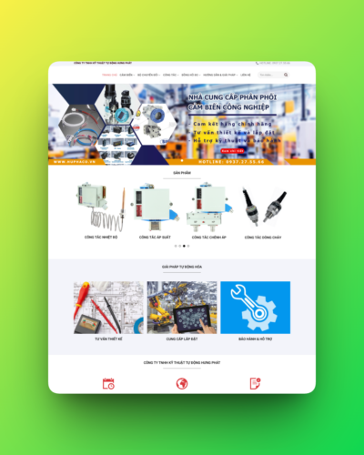 Theme wordpress công ty cảm biến