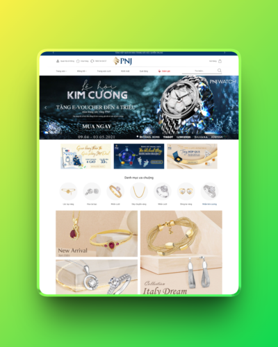 Theme wordpress bán trang sức 02