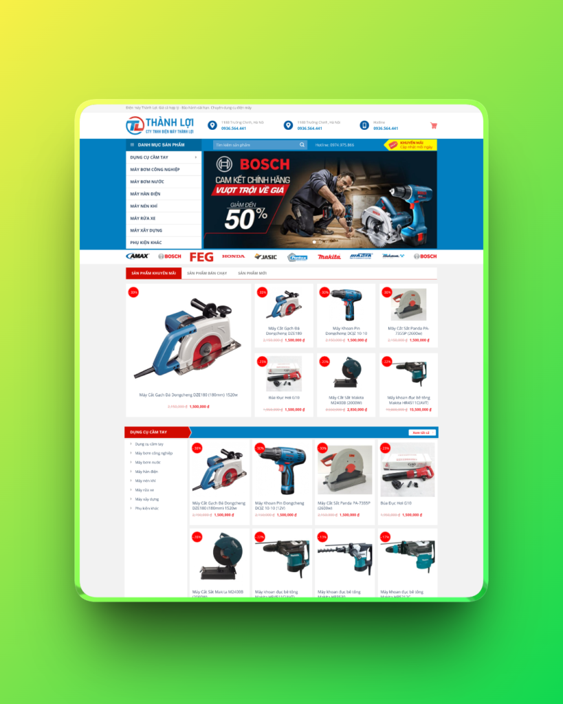 Theme wordpress bán điện máy