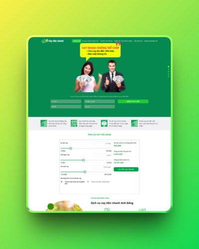 Theme wordpress vay tiền nhanh