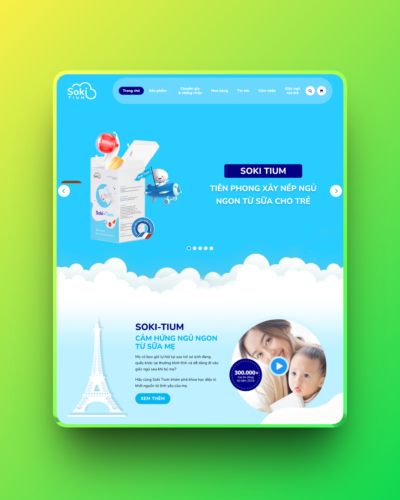 Theme wordpress landing page sữa